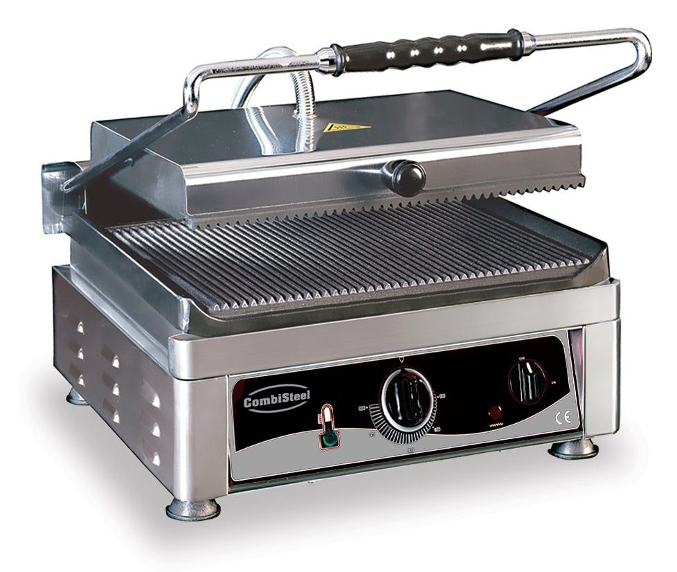 Grille de contact panini rainuré — Combisteel 7491.0005