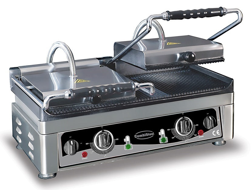 Grille de contact panini double rainuré — Combisteel 7491.0025