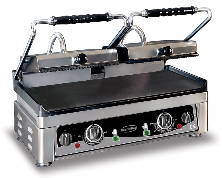 Grille de contact panini double lisse/rainuré — Combisteel 7491.0030
