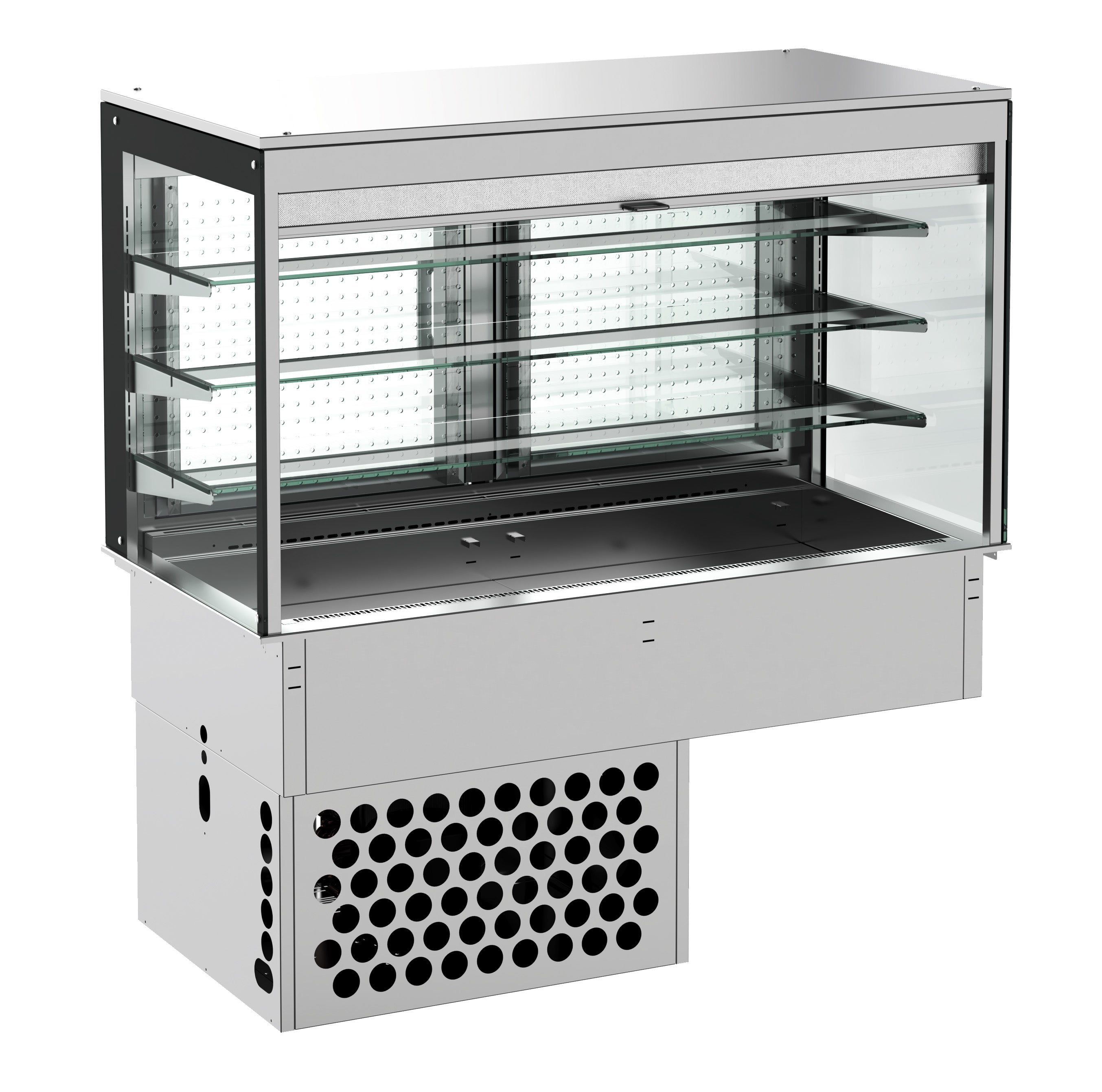 Drop-in vitrine cubique réfrigérée - roll-up 3/1 — Combisteel 7495.0135