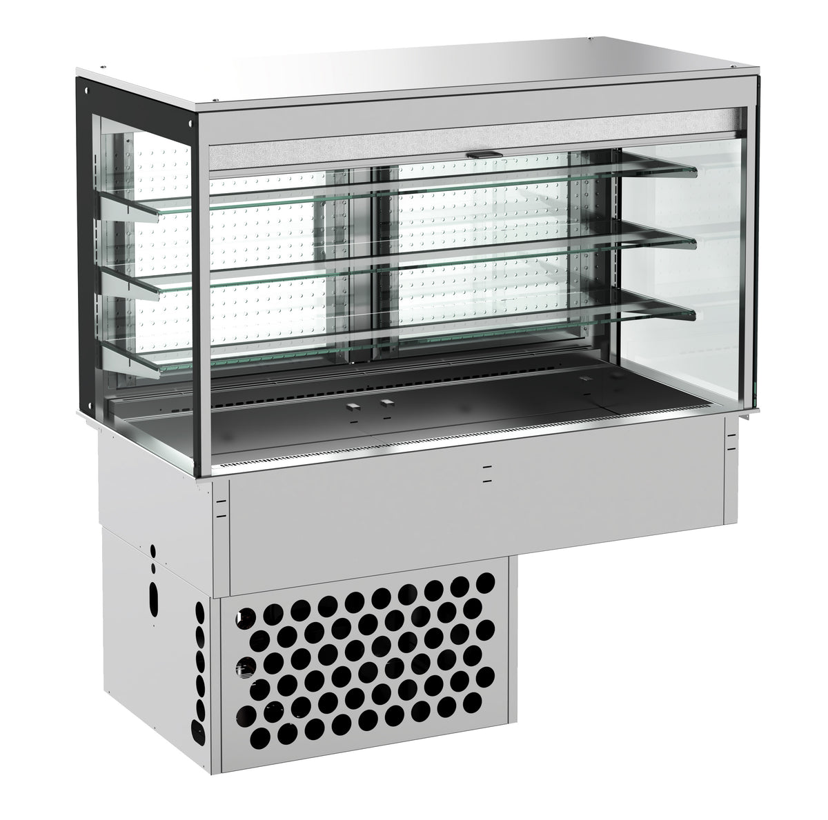 Drop-in vitrine cubique réfrigérée - roll-up 3/1 — Combisteel 7495.0135