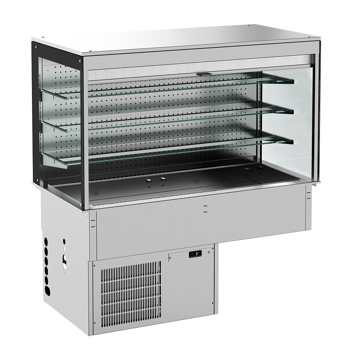Drop-in vitrine cubique réfrigérée modele mural - roll-up 3/1 — Combisteel 7495.0165