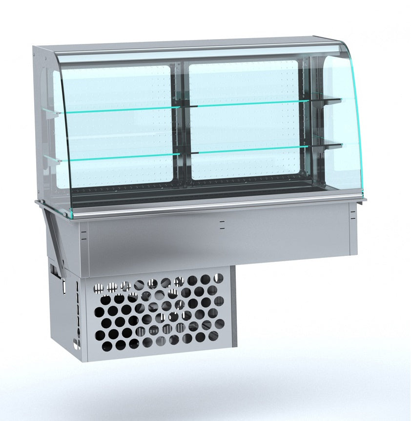 Drop-in vitrine courbee réfrigérée - fermé 4/1 — Combisteel 7495.0200