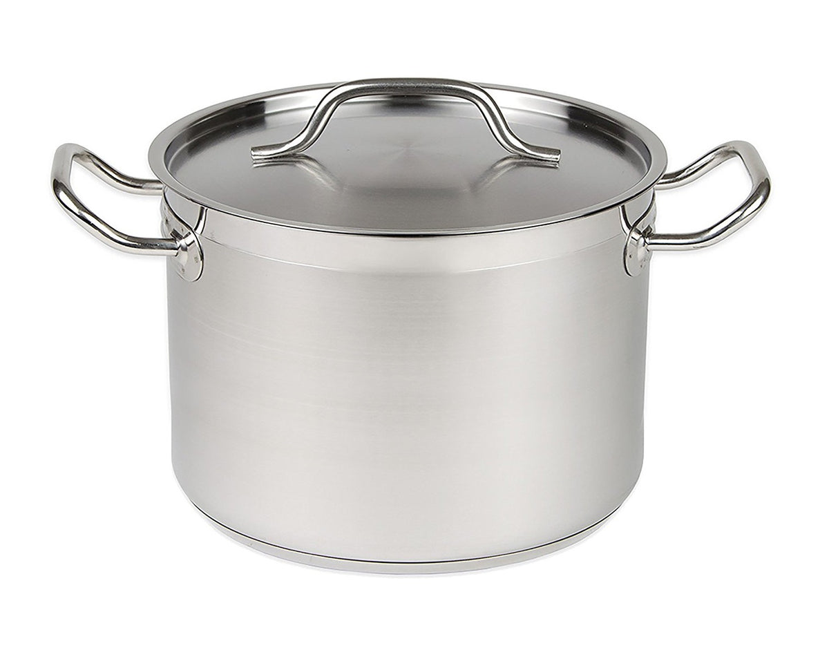 Casserole en acier inoxydable + couvercle ø24 6,3 L — Combisteel 7501.0045