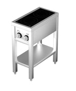 Cuisinière à induction 2 zones avec essous ouvert — Combisteel 7505.0030