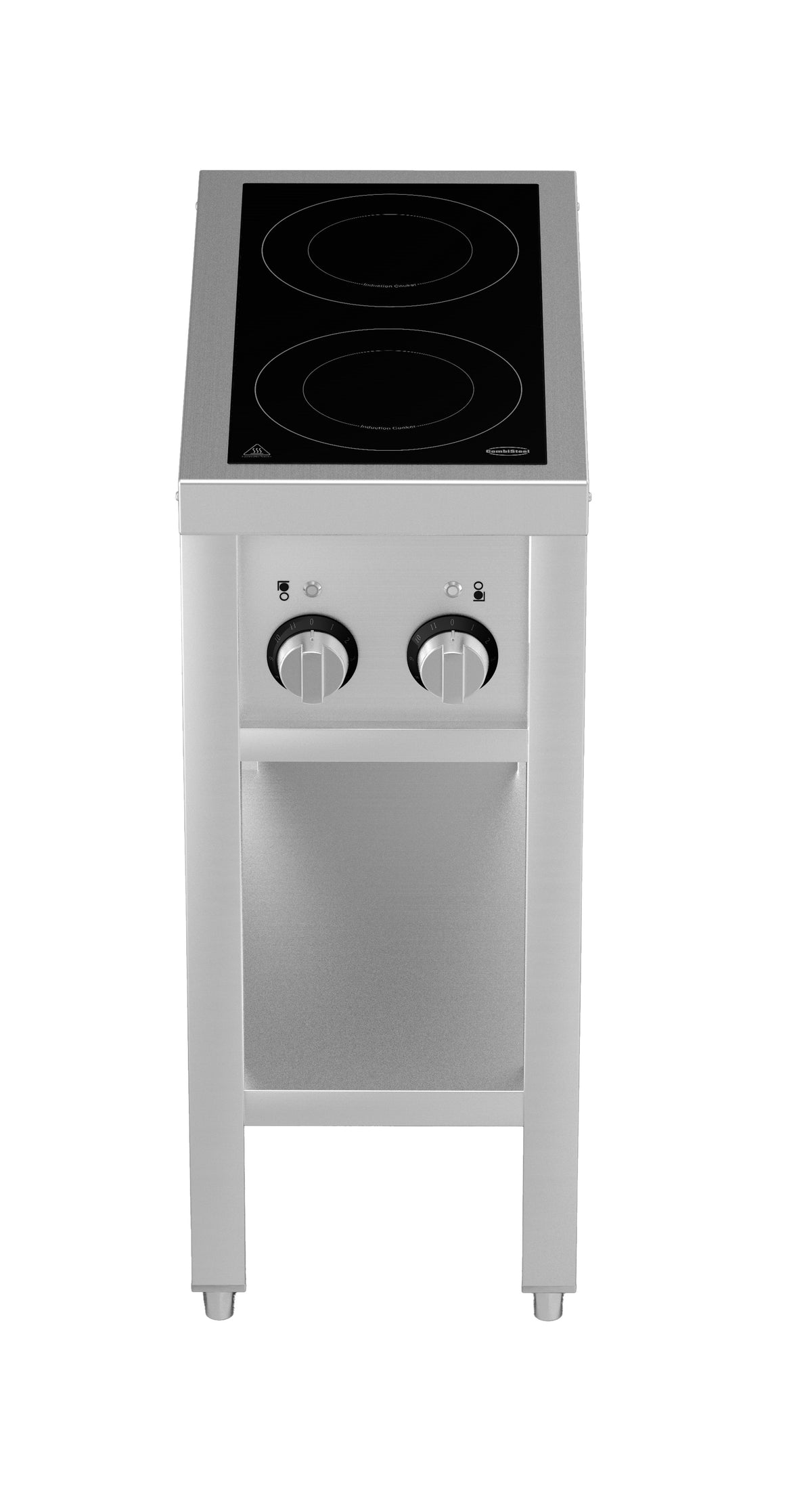 Cuisinière à induction 2 zones avec essous ouvert — Combisteel 7505.0030