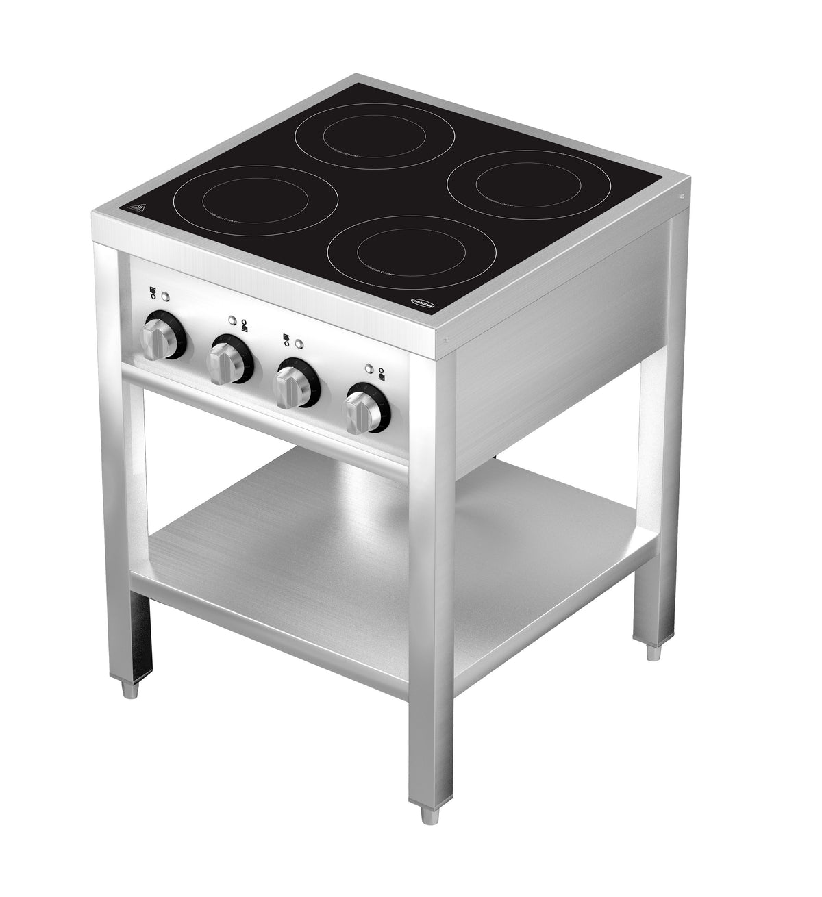 Cuisinière à induction 4 zones avec essous ouvert — Combisteel 7505.0035