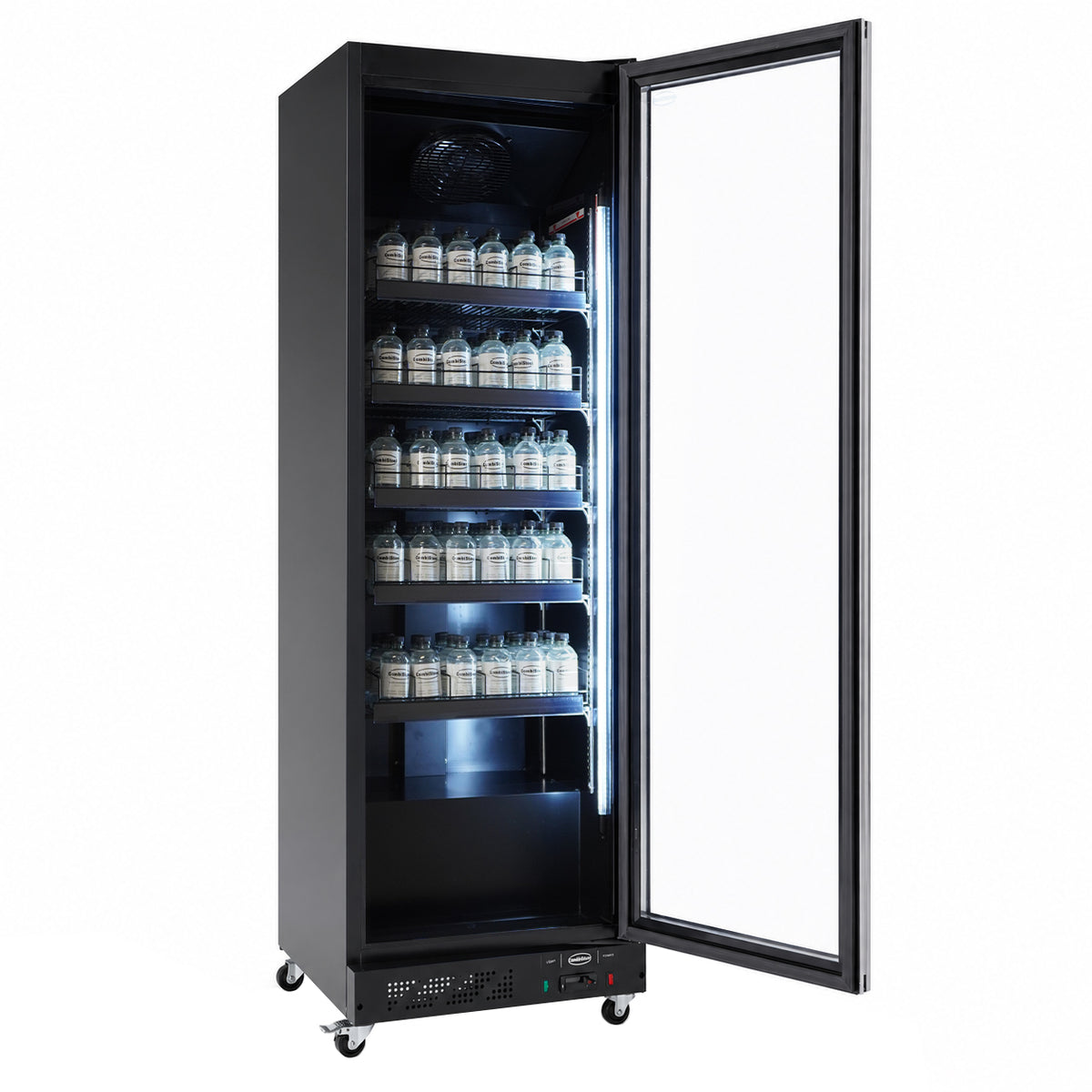 Réfrigérateur 1 porte en verre noir — Combisteel 7526.0005