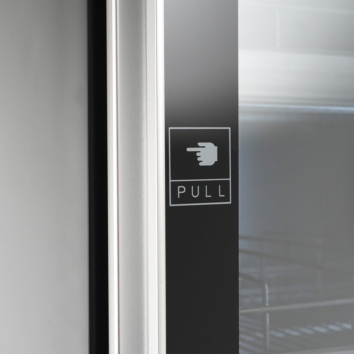 Réfrigérateur 1 porte en verre noir — Combisteel 7526.0005