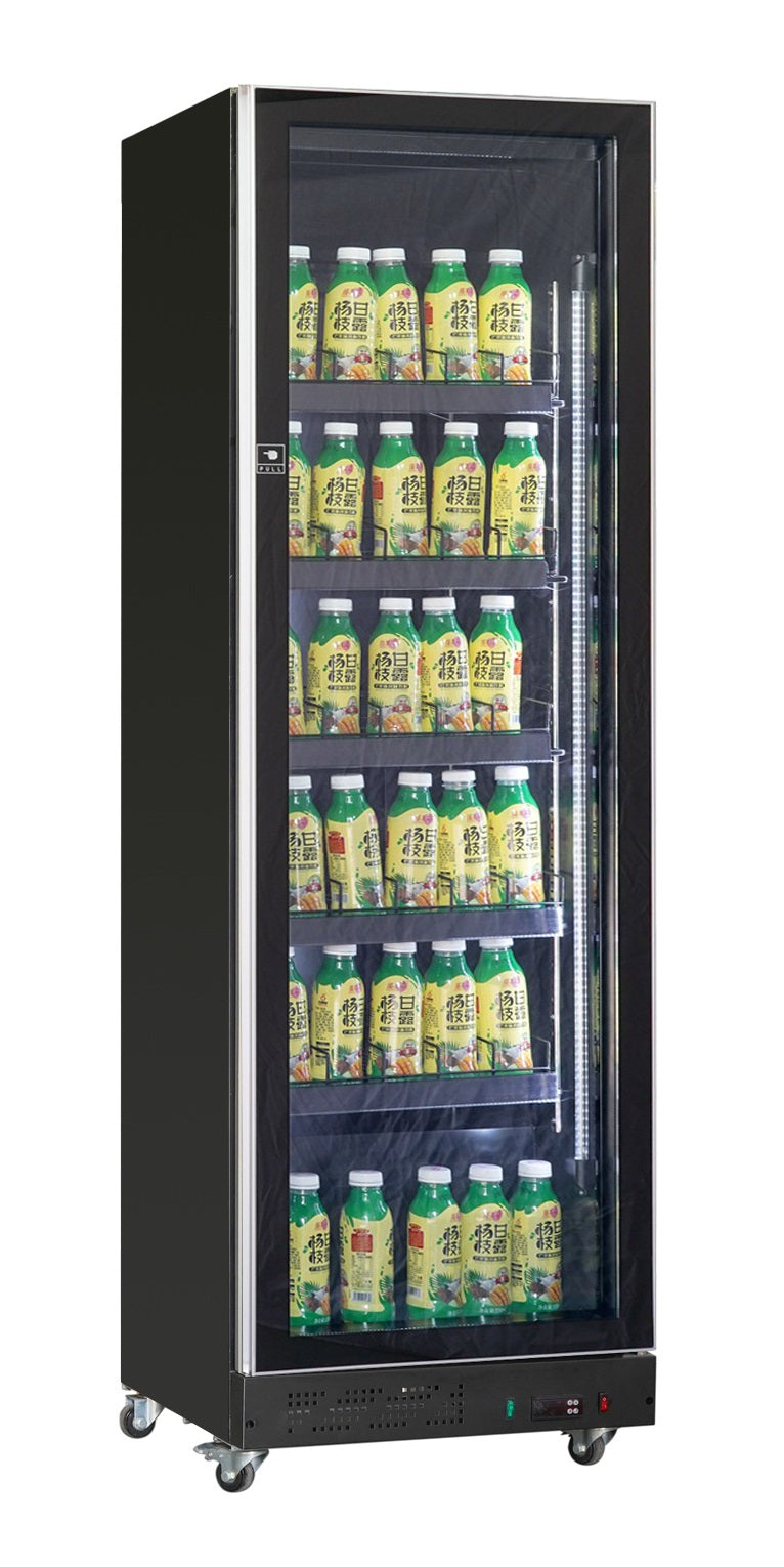 Réfrigérateur 1 porte en verre noir — Combisteel 7526.0005