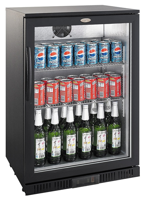 Arrière bar réfrigérée noir 1 porte — Combisteel 7527.0005