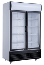 Réfrigérateur 2 portes en verre 1000 L — Combisteel 7527.0105