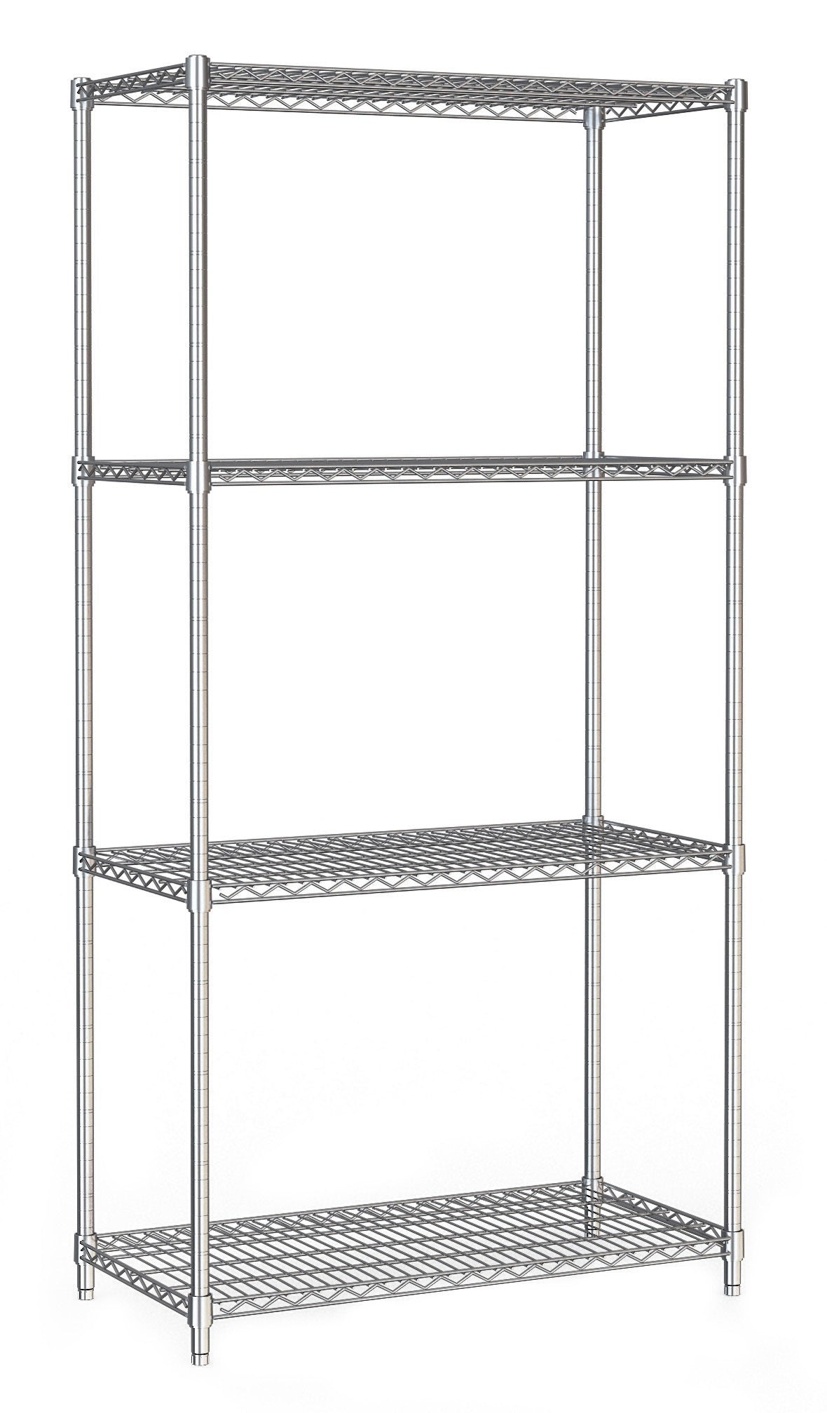 Étagères 4 levels 900 démontable — Combisteel 7530.0005