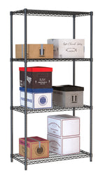 Étagères 4 levels 900 noir démontable — Combisteel 7530.0025
