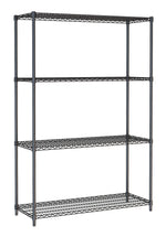 Étagères 4 levels 1200 noir démontable — Combisteel 7530.0030
