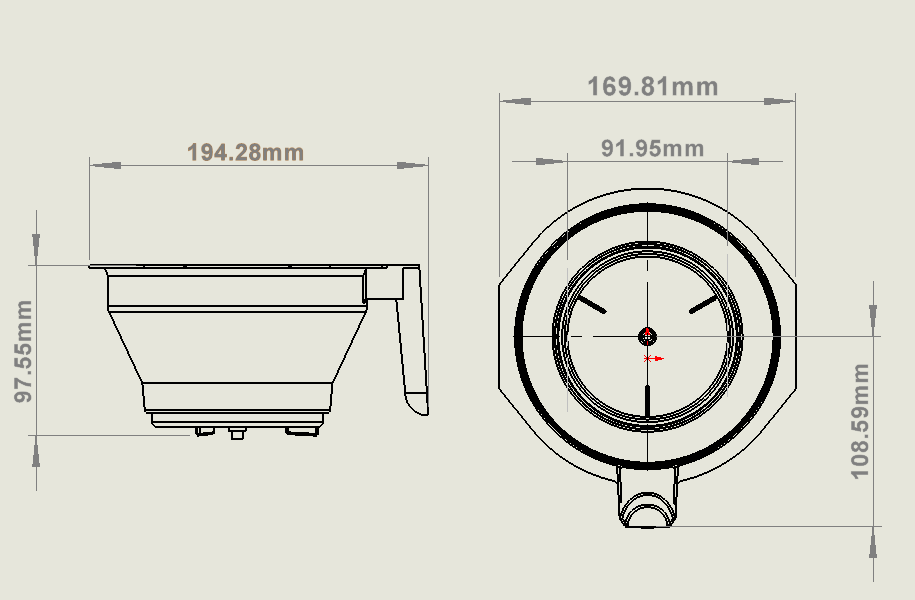 Porte-filtre à café — Combisteel 7535.0100