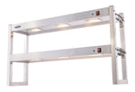 Étagère chauffante en halogene 2 niveaux 1200 démontable — Combisteel 7539.0050