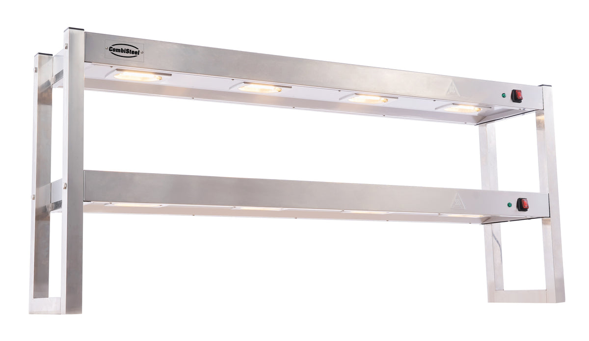 Étagère chauffante en halogene 2 niveaux 1500 démontable — Combisteel 7539.0055