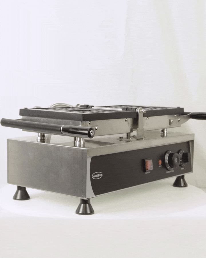 Gaufrier rotatif 2pcs gaufre de bruxelles — Combisteel 7540.0070