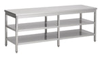 600 plan de travail 2 étagères 2100 — Combisteel 7812.0279