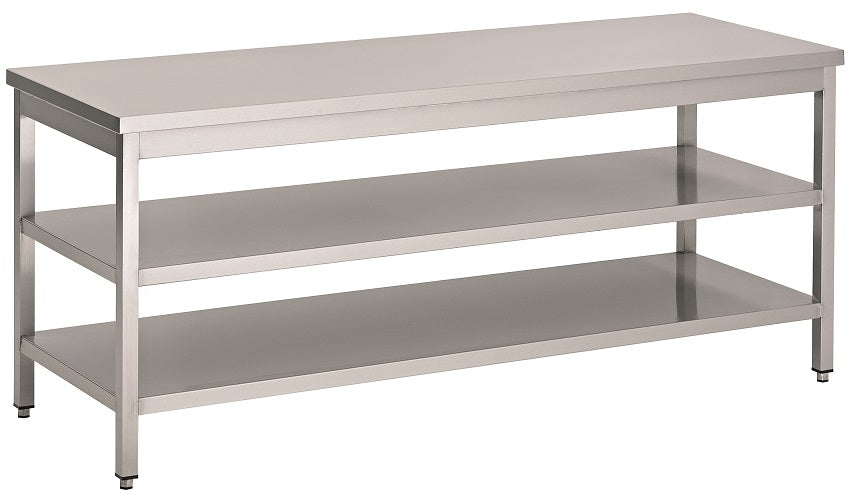 600 plan de travail 2 étagères 1200 — Combisteel 7812.0292