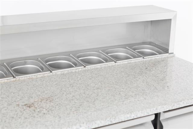 Table prép pour pizza 3 portes — Combisteel 7950.0065