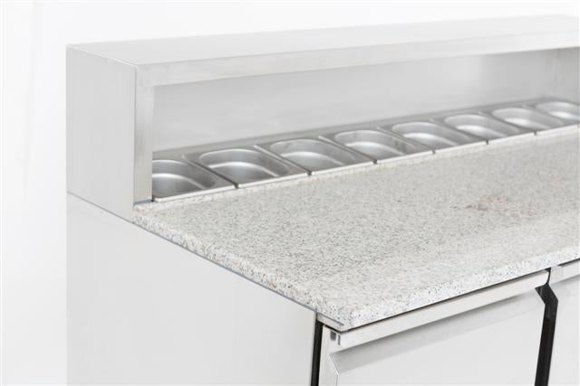 Table prép pour pizza 3 portes — Combisteel 7950.0065