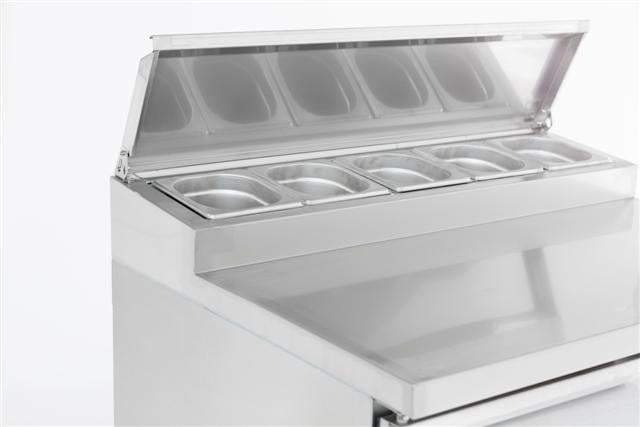 Saladette réfrigérée 2 portes 5x1/6gn récipient — Combisteel 7950.0095