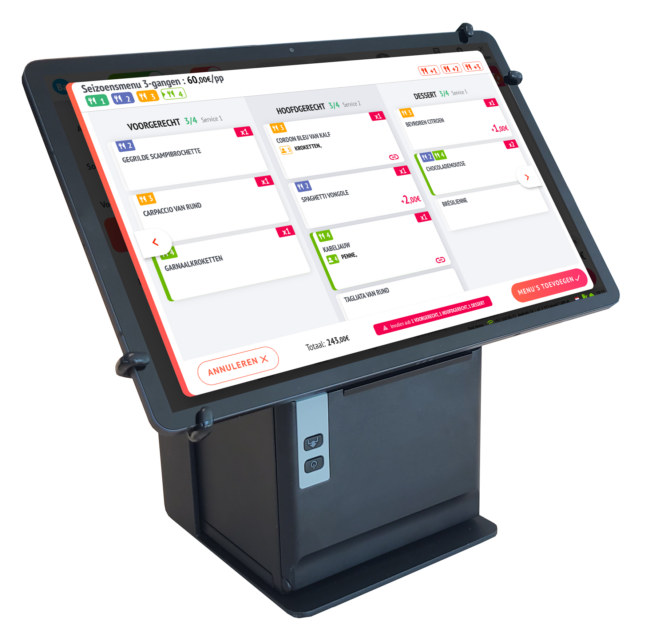 PACK 10'' COMPACT Kassa Restaurant Horeca met installatie