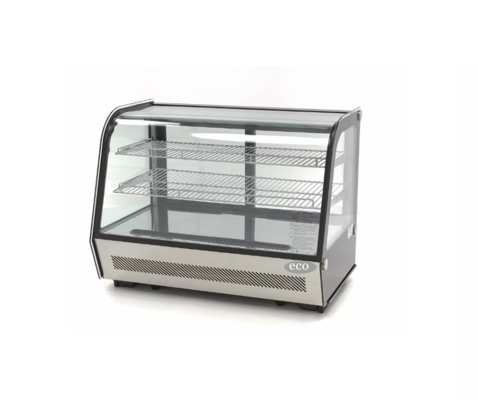 Vitrine à gâteaux - 160 L - 88 cm - portes coulissantes arrière