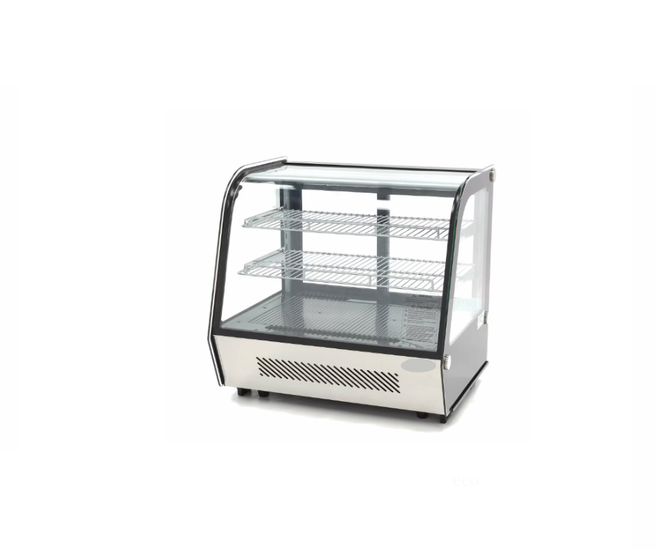 Vitrine à gâteaux - 120 L - 70 cm - portes coulissantes arrière
