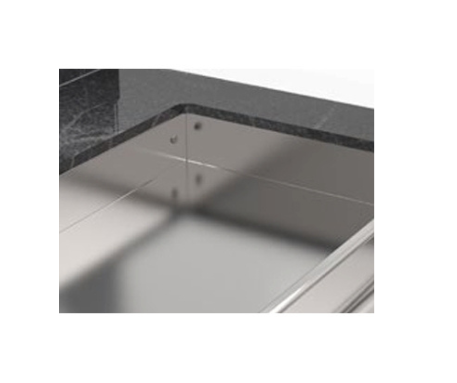 BUFFETACCESSOIRES: AANSLUITING MET KLEP VOOR AUTOMATISCHE INVOERING IN EEN BAIN-MARIE 