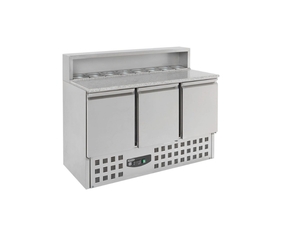 Table de Préparation pour Pizza 3 Portes - Compact Line