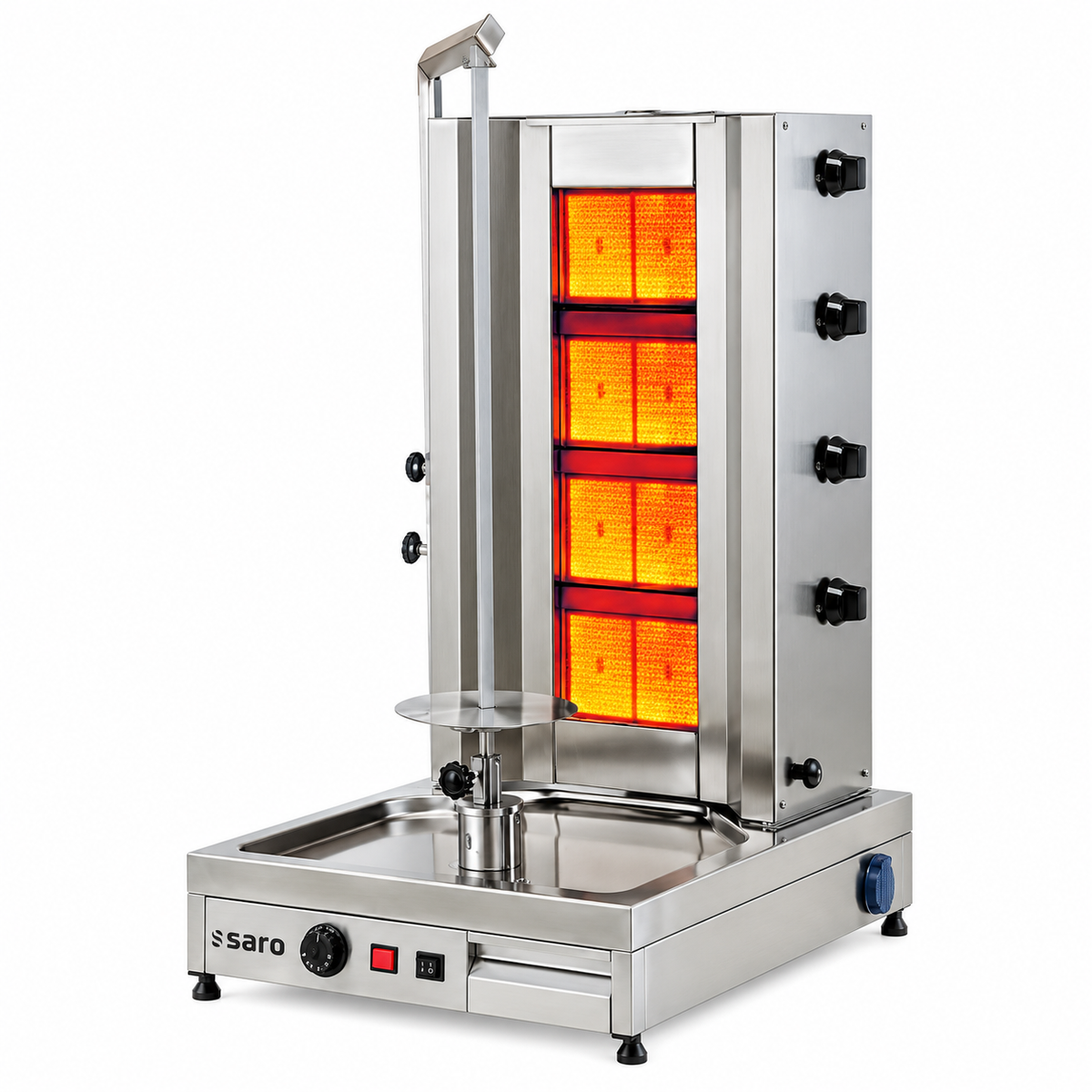 Saro Tilla 4 Gas Kebab- en Gyrosgrill – 13 kW (tot 80 kg)