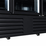 Congélateur 3 portes en verre noir jde-1530f bl — Combisteel 7455.2250