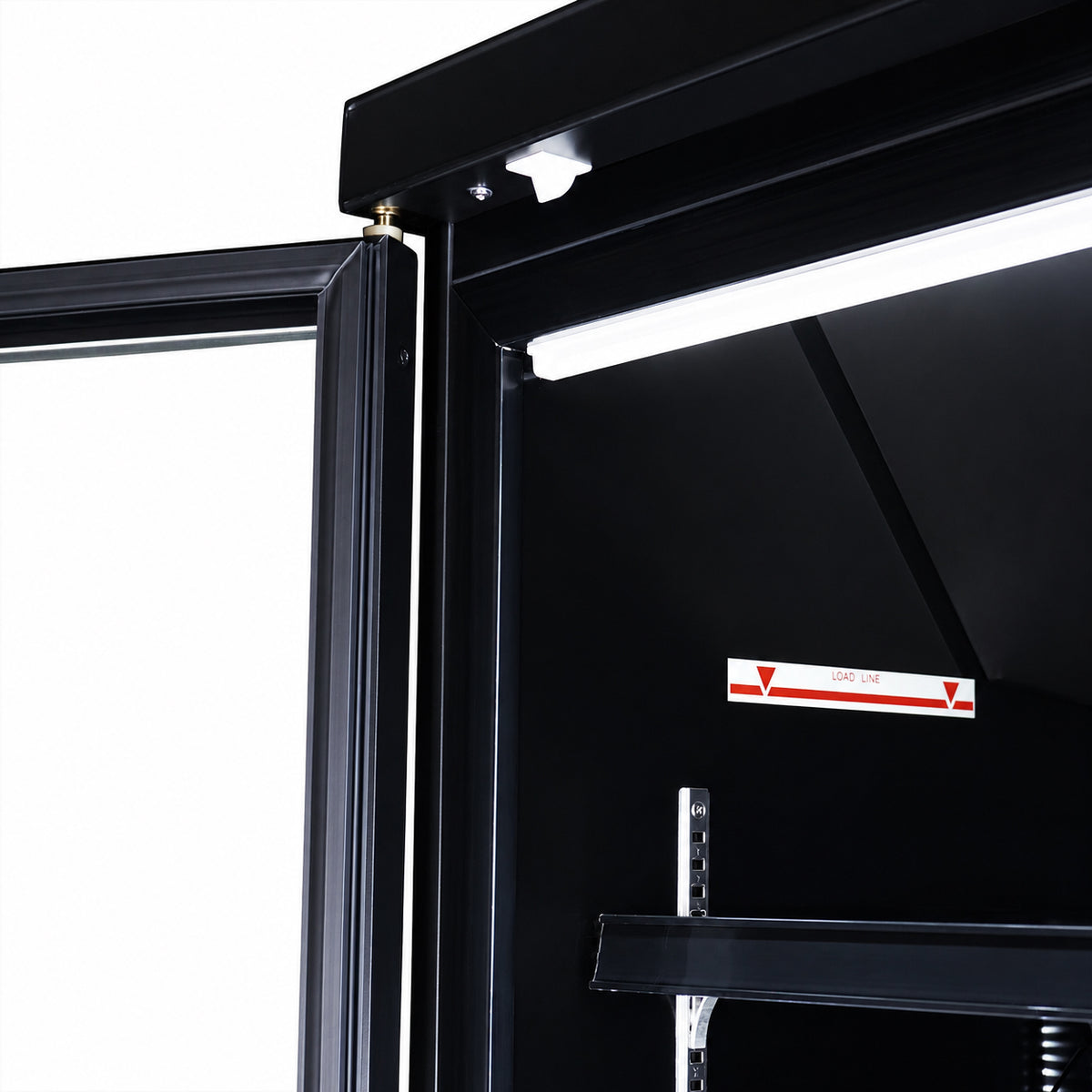 Réfrigérateur 3 portes en verre noir jde-1530r bl — Combisteel 7455.2235