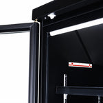 Congélateur 3 portes en verre noir jde-1530f bl — Combisteel 7455.2250