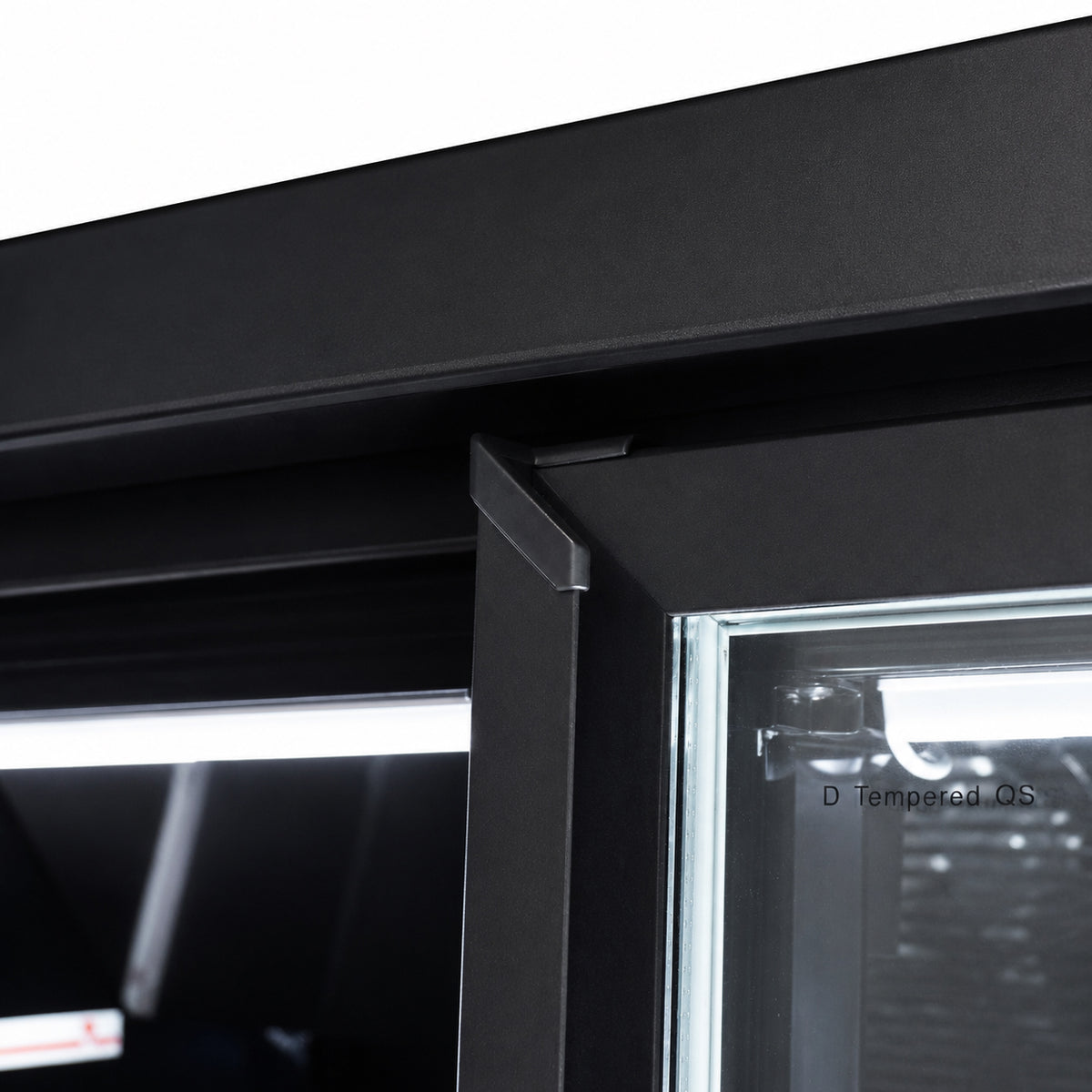 Congélateur 3 portes en verre noir jde-1530f bl — Combisteel 7455.2250