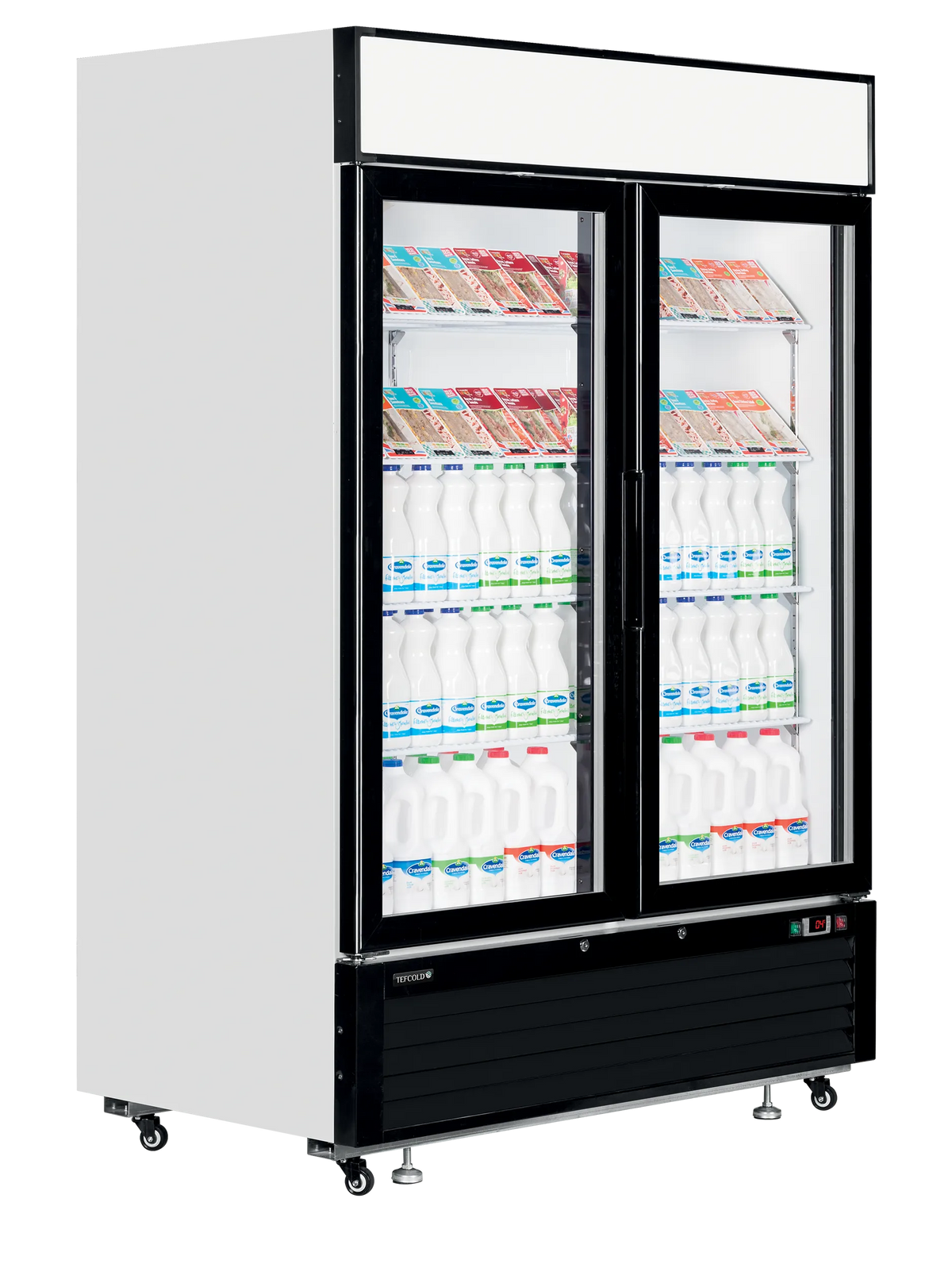 Vitrine réfrigérée professionnelle 2 portes vitrées – 1108L – TEFCOLD LGC5000