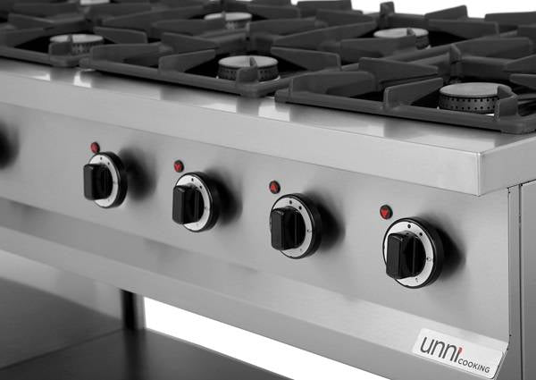 Cuisinière professionnelle à gaz 8 feux Unninox OCK-8