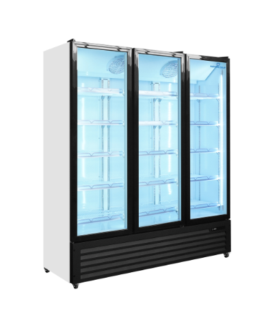 Professionele Koelvitrine 3 Glazen Deuren - 1160L