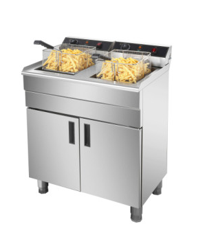 Friteuse - électrique professionnelle double 16L + 16L