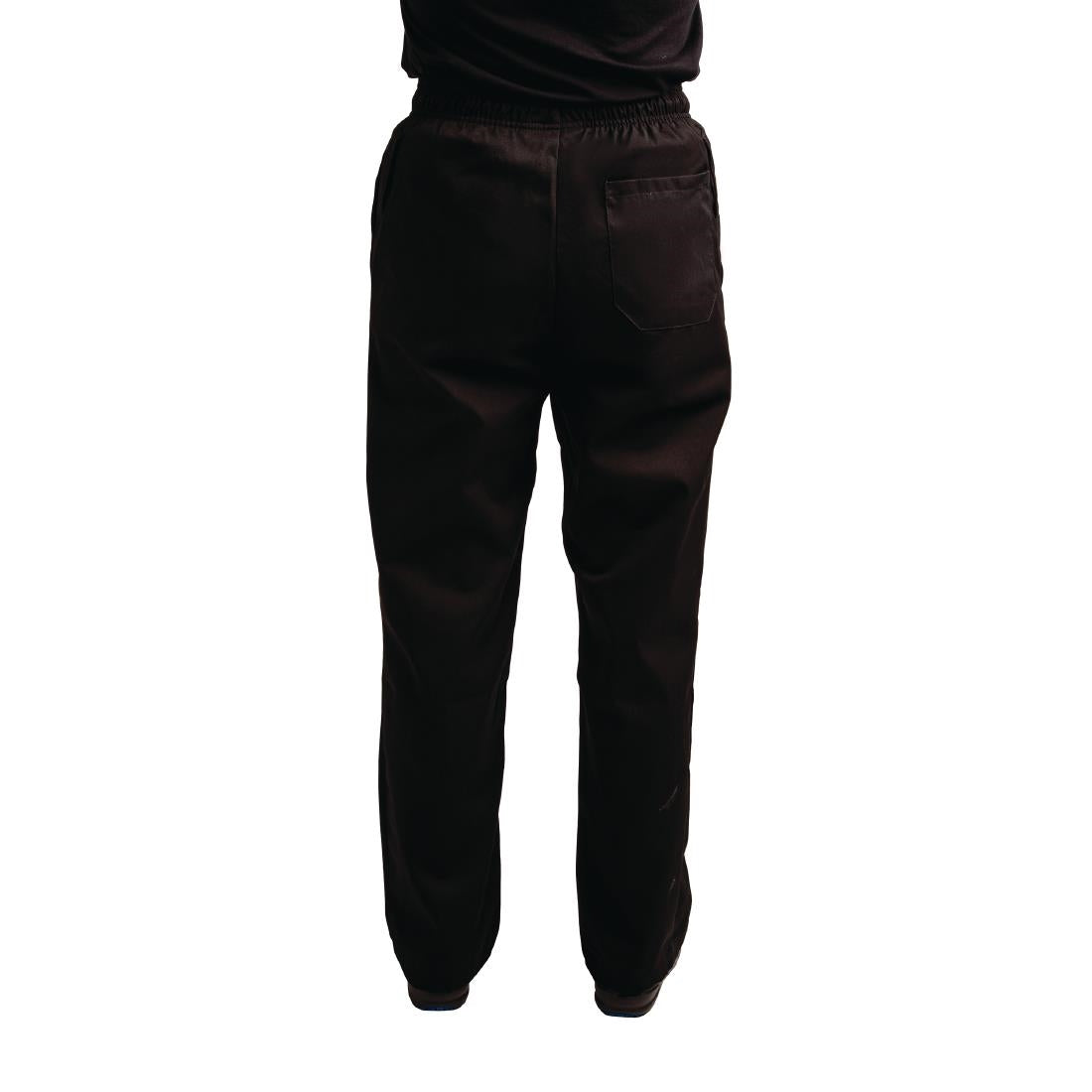 Pantalon de cuisine mixte traité au Teflon Easyfit noir L — A029T-L