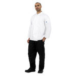 Veste de cuisine mixte Whites Vegas manches longues blanche XXL — A134-XXL