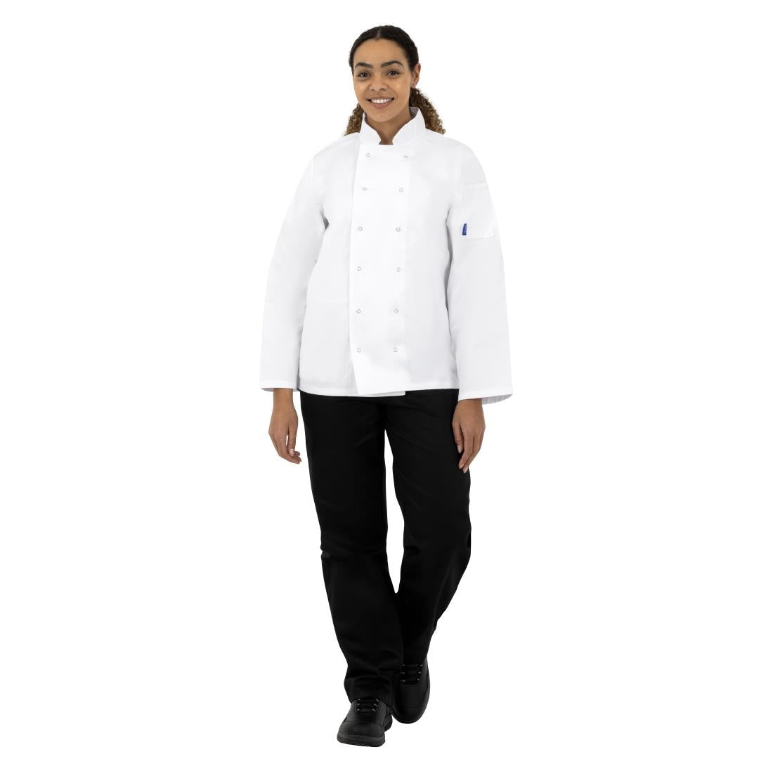 Veste de cuisine mixte Whites Vegas manches longues blanche L — A134-L