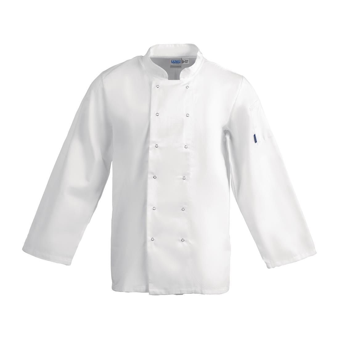 Veste de cuisine mixte Whites Vegas manches longues blanche XS — A134-XS