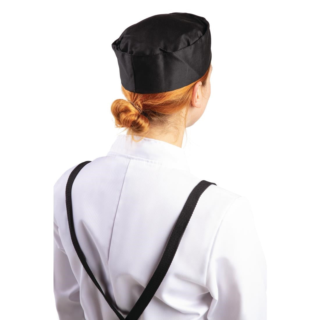 Calot de cuisine en polycoton Whites noir L — A206-L