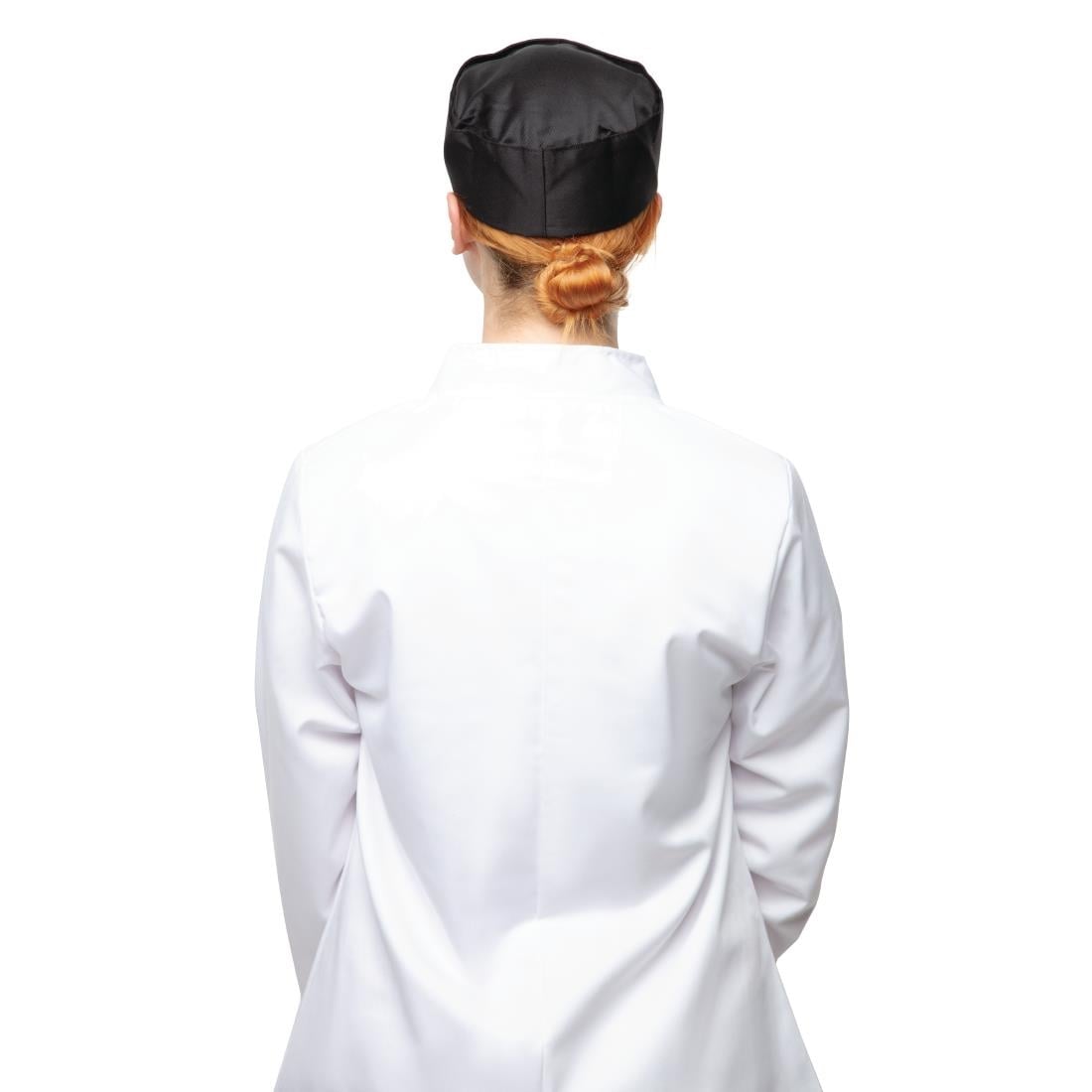 Calot de cuisine en polycoton Whites noir XL — A206-XL