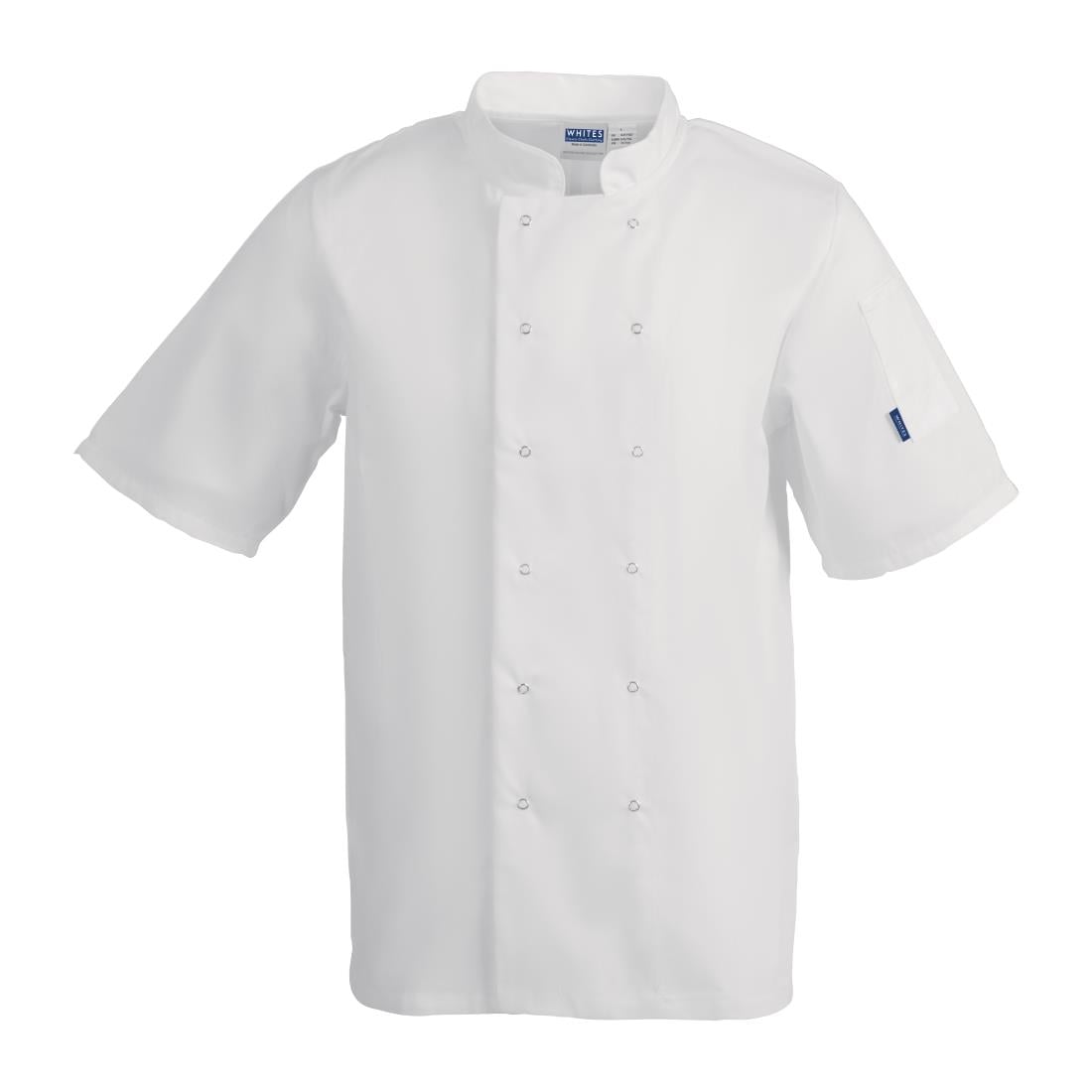 Veste de cuisine mixte Whites Vegas manches courtes blanche L — A211-L