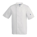 Veste de cuisine mixte Whites Vegas manches courtes blanche S — A211-S